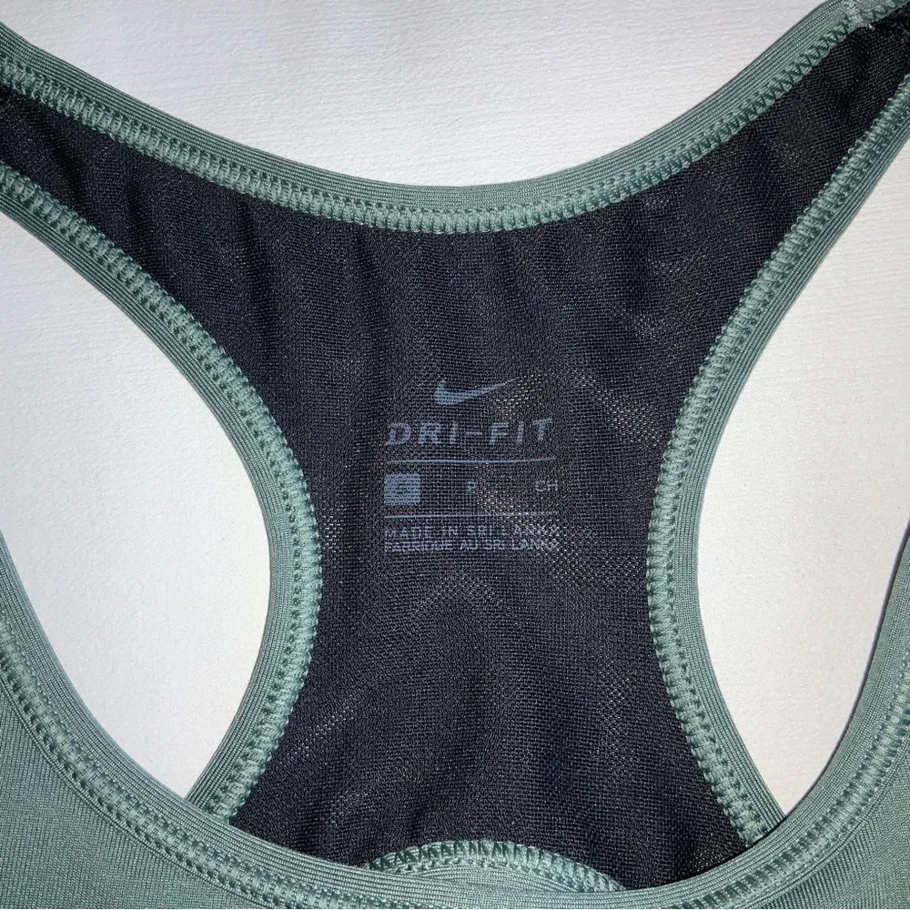 Nike Women's Olive and Black Swim Top